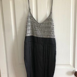 Esley Grey Ruffle Mini